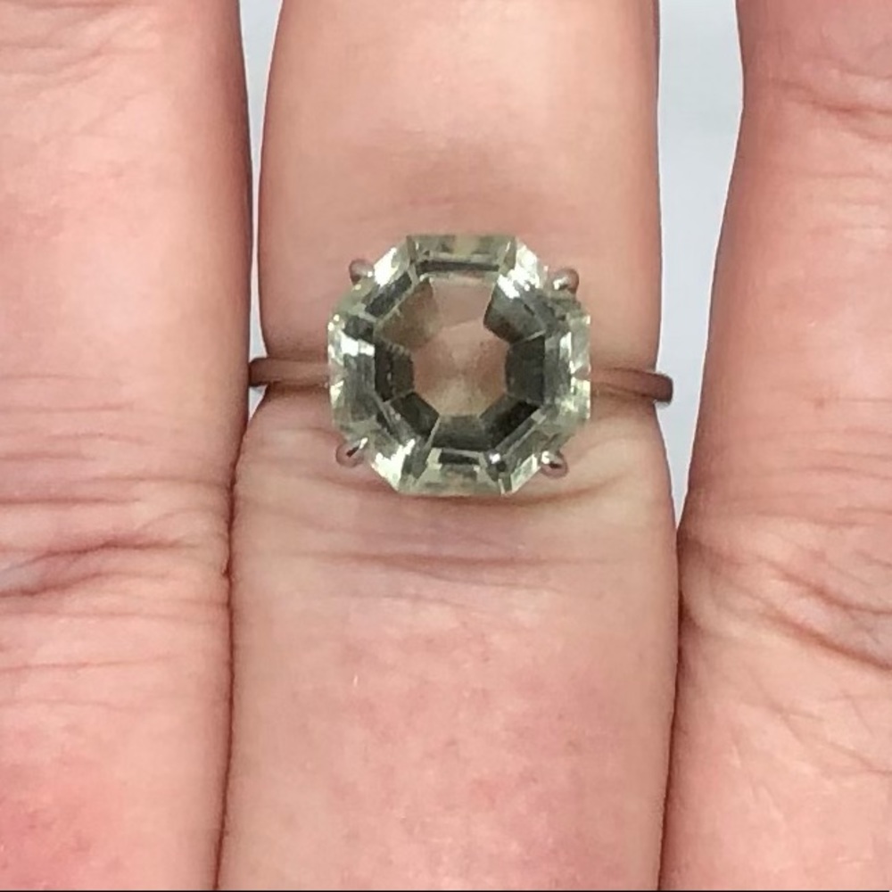 Montezuma Prasiolite 925 Solitaire - Picture 4 of 4